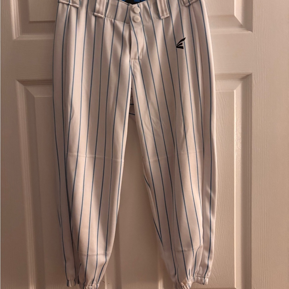 Easton White and Blue Athletic Pants